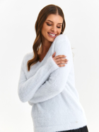 Пуловер жіночий Top Secret SSW3631BI 34 Білий (5903411539853) - зображення 5