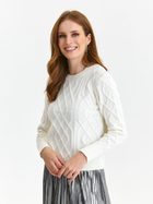 Sweter damski z perełkami Top Secret SSW3637BI 42 Biały (5903411539440) - obraz 1