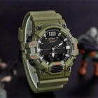 Мужские оригинальные наручные часы Casio HDC-700-3A2 Зеленые\черный экран