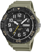 Мужские часы Casio MRW-210H-5A Хаки с черным ударопрочные
