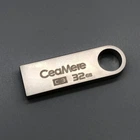 Флеш-память USB на 32 ГБ брелок серебристая