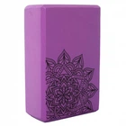 Блок для йоги (кирпич) Profi Flowers SP 0858-5 23.5×15×8см 180г фиолетовый