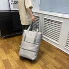 Дорожная сумка для путешествий для ручной клади на колесах Серый цвет