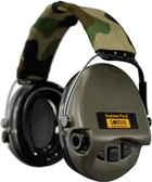 Навушники тактичні активні Sordin Supreme Pro X з LED ліхтарем Зелені (75302-X-07-S) - зображення 1