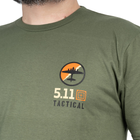Футболка з малюнком 5.11 Tactical EMEA Bombs Away Military Green S (76282-225) - изображение 3