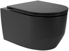 Унитаз подвесной DEVIT Art 3.0 3030140B безободковый Vortex Flush с сиденьем Soft Close дюропласт черный