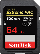 Карта пам'яті SanDisk Extreme PRO SDXC 64GB Class 10 UHS-II V90 (SDSDXDK-064G-GN4IN) - зображення 1
