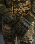 Зимние тактические сенсорные перчатки Monster Оливковый L - изображение 1