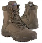 Ботинки тактические Mil-Tec с молнией Tactical side zip boot ykk Brown 12822109-42 - изображение 1