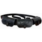 Патронташ Медан однорядный кожаный с тиснением на 18 патронов 12 калибр (2000 чорний) - изображение 1