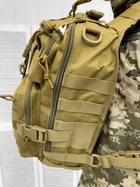 Сумка тактична нагрудна Tactical bag Coyote 20 л - изображение 4