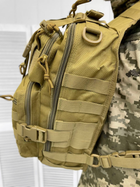 Сумка тактична нагрудна Tactical bag Coyote 20 л - зображення 4