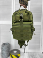Сумка тактична нагрудна Tactical bag Olive Elite 20 л - зображення 4
