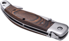Складной охотничий нож Laguiole 21.5 см с чехлом в подарочной коробке Коричневый (40268457) - изображение 3