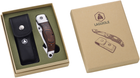 Складной охотничий нож Laguiole 21.5 см с чехлом в подарочной коробке Коричневый (40268457) - изображение 9