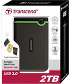 Жорсткий диск Transcend StoreJet 25M3S 1TB TS1TSJ25M3S 2.5" USB 3.1 Gen 1 External Iron Gray - зображення 4