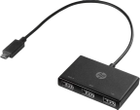 Adapter HP USB Type-C do USB Type-A Black (Z6A00AA) - obraz 2