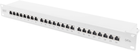 Panel krosowy FTP Digus Professional 19" 1U CAT6a 24xRJ45, składany do szafy serwerowej (DN-91624S-EA) - obraz 1