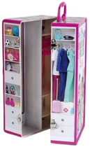 Rozkładana szafa Klein dla lalek Barbie z półkami i wieszakami na ubrania (4009847058010) - obraz 6
