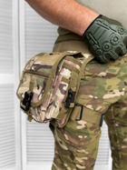 Тактична сумка поясна на ногу Tactical Bag Multicam