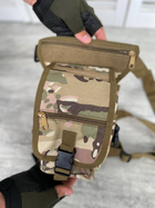 Тактична сумка поясна на ногу Tactical Bag Multicam - изображение 3