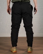 Зимние тактические брюки SoftShell с утеплителем ХОЛОСОФТ черные водонепроницаемые L - (50) - изображение 3