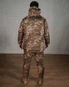 Зимова військова форма SoftShell з утеплювачем ХОЛОСОФТ піксель бушлат та штани розмір XXXL - (56) - зображення 3