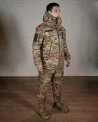 Зимняя военная форма SoftShell с утеплителем ХОЛОСОФТ мультикам маскировочный костюм штаны и бушлат L - (50) - изображение 2