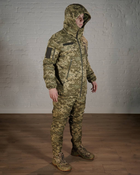 Форма армійська зимова водонепроникаюча ГРЕТА з утеплювачем ХОЛОСОФТ піксель штани бушлат з капюшоном XXL - (54) - зображення 4