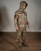 Зимняя военная форма SoftShell с утеплителем ХОЛОСОФТ мультикам маскировочный костюм штаны и бушлат M - (48) - изображение 4
