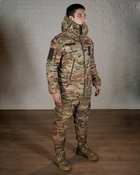 Зимова військова форма SoftShell з утеплювачем ХОЛОСОФТ мультикам маскувальний костюм штани і бушлат XL - (52) - зображення 2