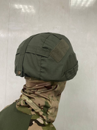 Кавер на каску защитный MICH с ушами ПРОФИ рип-стоп чехол на шлем маскировочный с фиксацией для очков - изображение 2