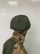 Кавер на каску защитный MICH с ушами ПРОФИ рип-стоп чехол на шлем маскировочный с фиксацией для очков - изображение 4