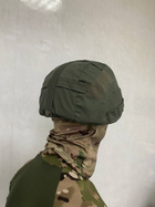 Кавер на каску защитный MICH с ушами ПРОФИ рип-стоп чехол на шлем маскировочный с фиксацией для очков - изображение 5