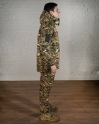 Форма армейская зимняя ГРЕТА с утеплителем ХОЛОСОФТ мультикам водонепроницаемый костюм брюки бушлат флисовая подкладка S - (46) - изображение 3