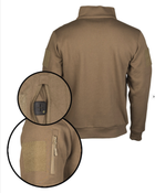Толстовка мужская тактическая флисовая Tactical Sweat-Shirt M.Zipper Dark Coyote Sturm Mil-Tec Германия S 11472519 - изображение 4