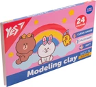 Пластилин YES Line Friends 24 цветов 480 г (540683) (4823095406832)