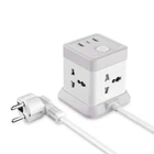 Сітчастий фільтр XO WL20 4AC 250V 2М 2USB Type-C PD/QC
