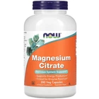 Витамины и минералы NOW Foods Magnesium Citrate 240 вег капсул