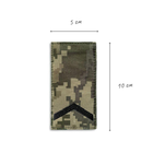 Шеврон на липучці погонів звання Старший Солдат 5х10 см - зображення 3