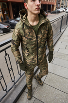 Тактическая куртка с флисом Terra Hot зеленый пиксель L - изображение 8