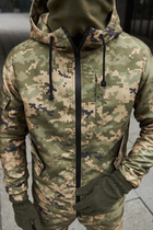 Тактична куртка з флісом Terra Hot зелений піксель M - зображення 3