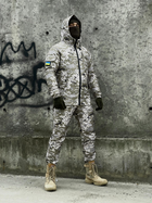Зимовий костюм 'Terra Hot' світлий піксель + бафф хакі та рукавички M - зображення 2