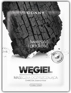 Maseczka Conny Charcoal Essence Mask Węgiel Drzewny oczyszczająca w płachcie 23 g (8809361272536) - obraz 1