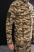 Кофта флисовая мужская военная тактическая с липучками под шевроны ВСУ (ЗСУ) Пиксель 8710 48 размер хаки - изображение 5