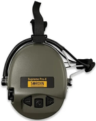 Навушники активні тактичні шумоподавлюючі Sordin Supreme Pro X із заднім тримачем під шолом Оливковий (Ranger Green) - зображення 3