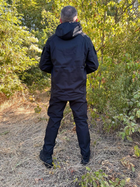 Куртка чорна софтшел COMBAT куртка комбат soft-shell фліс для силових структур S XL - зображення 5