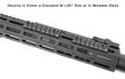 Планка Picatinny на M-LOK Leapers UTG PRO 7-Slot Black MTURS10M - зображення 6