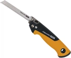 Складная универсальная пила Fiskars Pro PowerTooth 2 лезвия металл дерево 150 мм 13/24 TPI 1062934 (6411501201171)