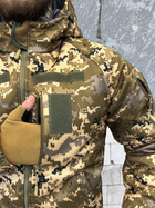 Зимняя тактическая куртка Softshell OMNI-HEAT пиксель PARADIGMA 3XL - изображение 6